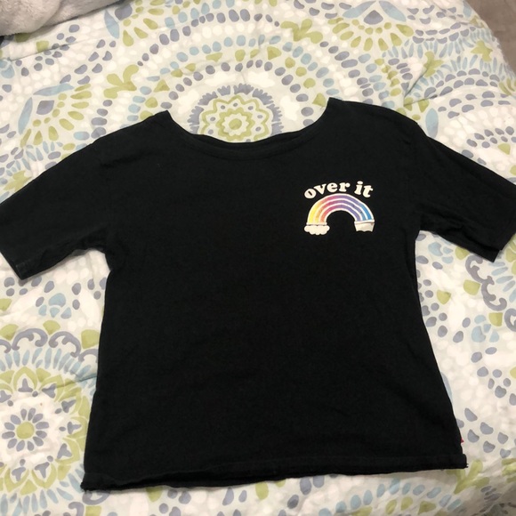 LEVI’S black tee size M and rainbow print KIDS - Picture 1 of 12